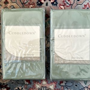 Green jacquard pillowcase. New in package